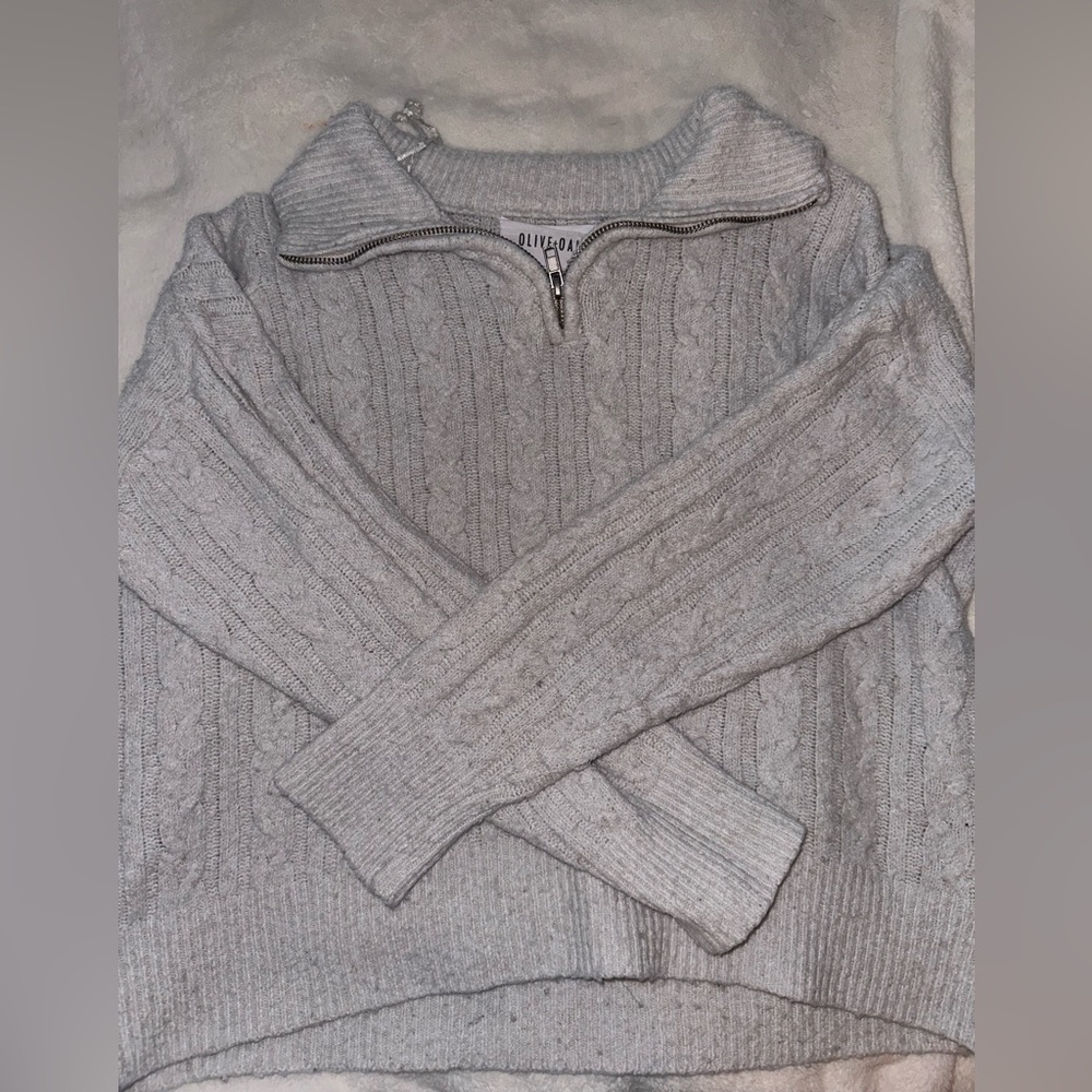 Olive & Oak Half Zip Sweater